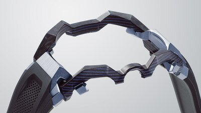 Distinctive frame design combining different materials, created through human-AI collaboration Distinctive frame design combining different materials, created through human-AI collaboration
