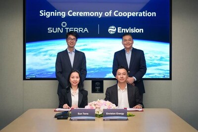Envision Energy Partners with SUN Terra to Build Full-Chain Energy Storage Ecosystem (PRNewsfoto/Envision Energy) Envision Energy Partners with SUN Terra to Build Full-Chain Energy Storage Ecosystem (PRNewsfoto/Envision Energy)