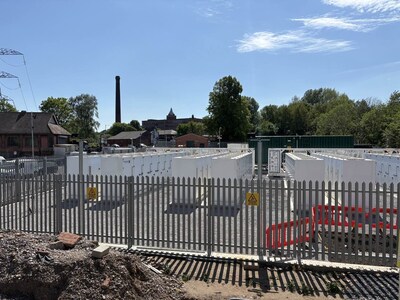 noise testing site at the Stockport AC energy storage system noise testing site at the Stockport AC energy storage system