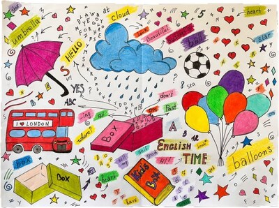 'I love London', khẩu hiệu trên chiếc xe buýt trong một bức tranh dễ thương của học sinh Thổ Nhĩ Kỳ. (PRNewsfoto/Cambridge University Press & Assessment) 'I love London', khẩu hiệu trên chiếc xe buýt trong một bức tranh dễ thương của học sinh Thổ Nhĩ Kỳ. (PRNewsfoto/Cambridge University Press & Assessment)