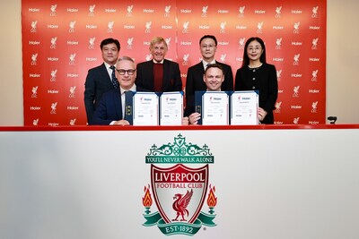 Haier Signs New Partnerships in the World of Football with Liverpool Football Club (PRNewsfoto/Haier Group)
