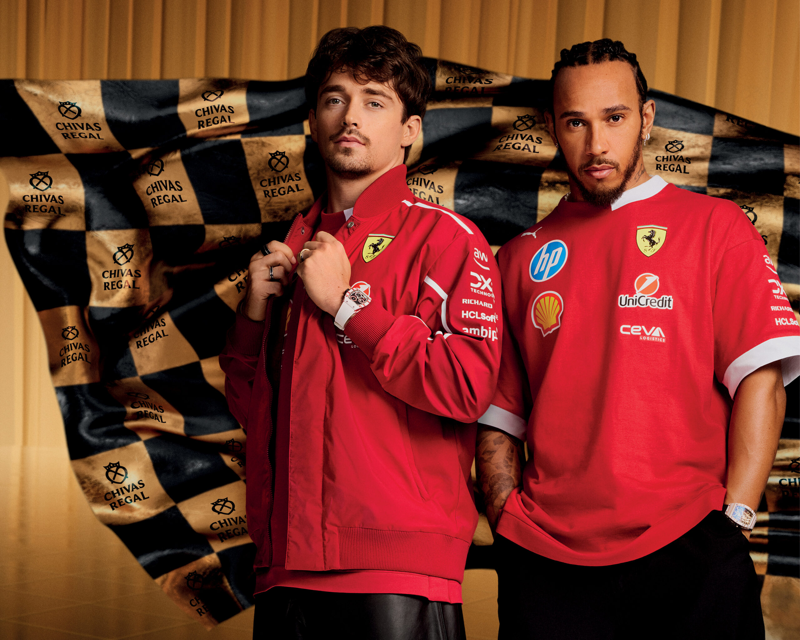 Lewis Hamilton and Charles Leclerc