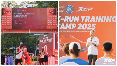 Xtep ra mắt trại huấn luyện X-RUN CAMP đầu tiên dành cho giải Standard Chartered Heritage Marathon Hanoi tại Việt Nam The Standard Chartered Heritage Marathon Hanoi X-RUN CAMP (PRNewsfoto/Xtep)