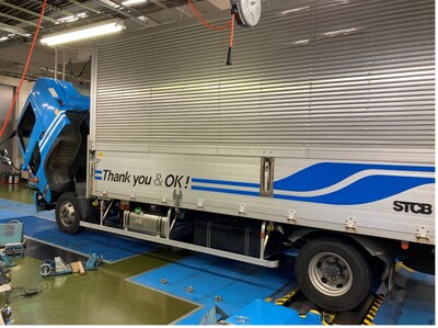 A Hino truck equipped with Optimus Technologies’ Vector System undergoing testing in Japan, part of the collaboration between Optimus and Mitsui & Co. to expand deployment of 100% biodiesel (B100) fuel systems across Asia. A Hino truck equipped with Optimus Technologies’ Vector System undergoing testing in Japan, part of the collaboration between Optimus and Mitsui & Co. to expand deployment of 100% biodiesel (B100) fuel systems across Asia.