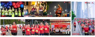 The scene of Techcombank Ho Chi Minh City International Marathon on December 7th (PRNewsfoto/Xtep)