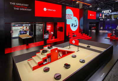 Roborock's displays at CES 2026 (PRNewsfoto/Roborock)