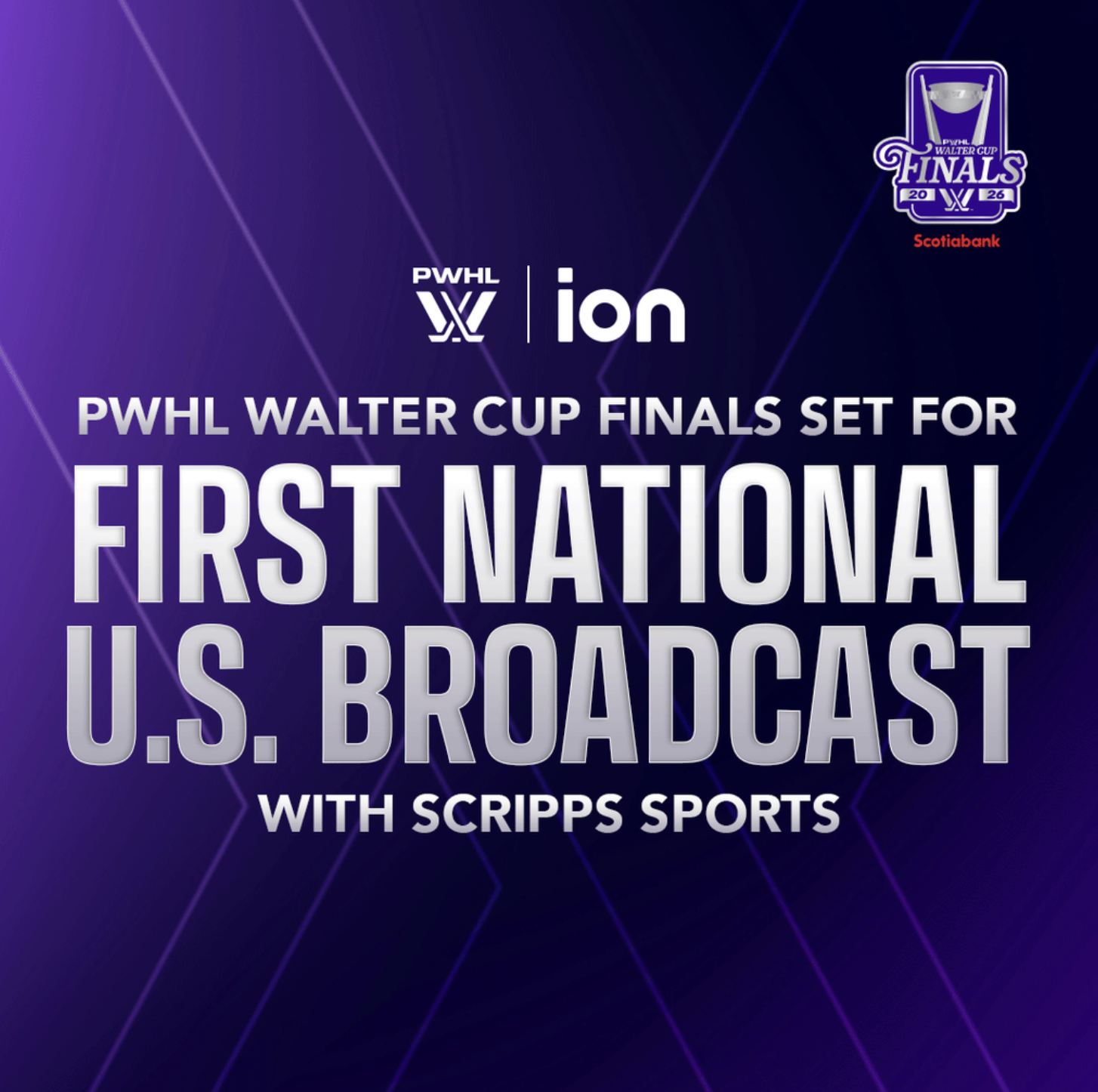 PWHL and Scripps Sports team up to bring Walter Cup Finals PWHL Walter Cup coming to ION May 2026