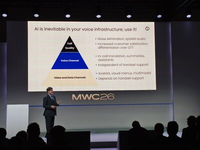 Andy Hicks releasing voice evolution white paper at MWC 2026