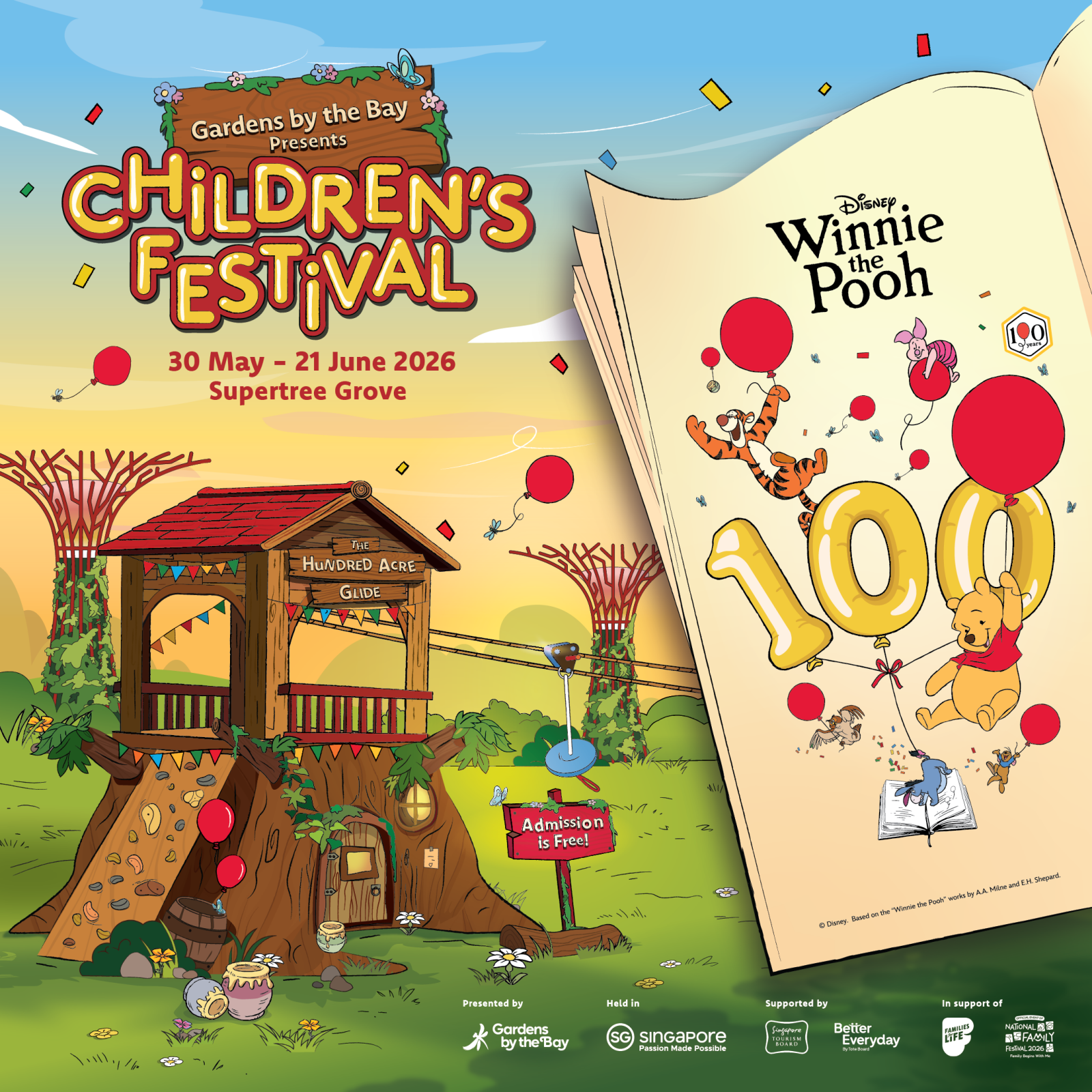 Lễ hội thiếu nhi với chủ đề Winnie the Pooh của Disney tại Gardens by the Bay