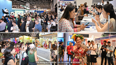 ITE Hong Kong 2026 — celebrating its 40th edition — brings together over 400 exhibitors from 55 countries and regions, including a bigger China (Chinese Mainland) Pavilion with 21 participating provinces and cities. B2B and B2C programs include business matching, KOL networking, trade and public seminars, and cultural performances. (PRNewsfoto/TKS Exhibition Services Ltd)