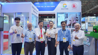 Shuying Technology tỏa sáng tại ILDEX Vietnam: Ký kết thỏa thuận hợp tác chiến lược nhằm thúc đẩy chăn nuôi lợn thông minh trên toàn ASEAN Shuying Technology at ILDEX Vietnam (PRNewsfoto/Shuying Technology)
