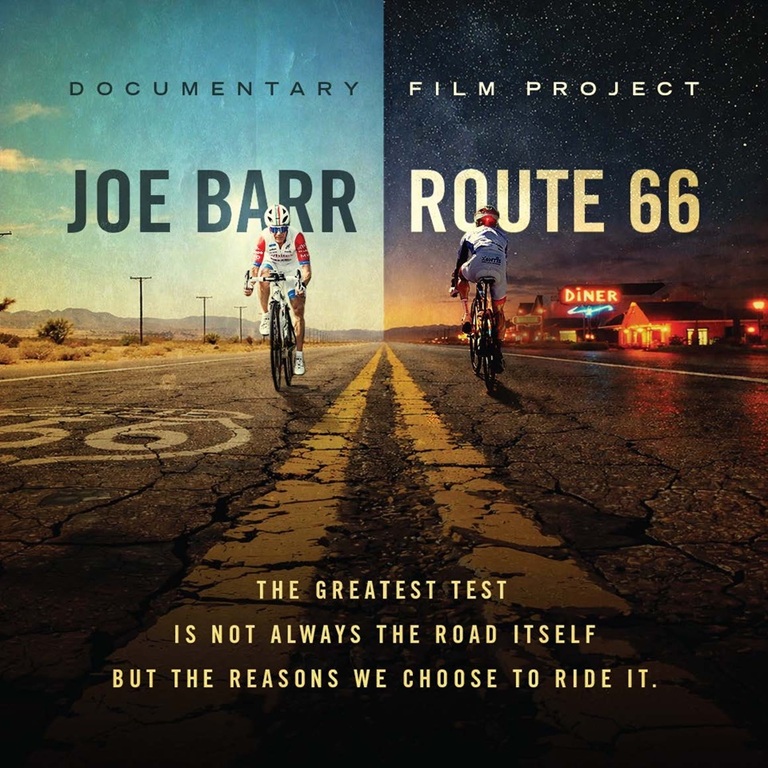 66 YEAR OLD IRISH ULTRA-ENDURANCE CYCLIST ATTEMPTS GUINNESS WORLD RECORD ON US ROUTE 66 – SANTA MONICA TO CHICAGO — AND DOCUMENTARY FILMMAKERS ARE FOLLOWING EVERY MILE Joe Barr Route 66 Photo
