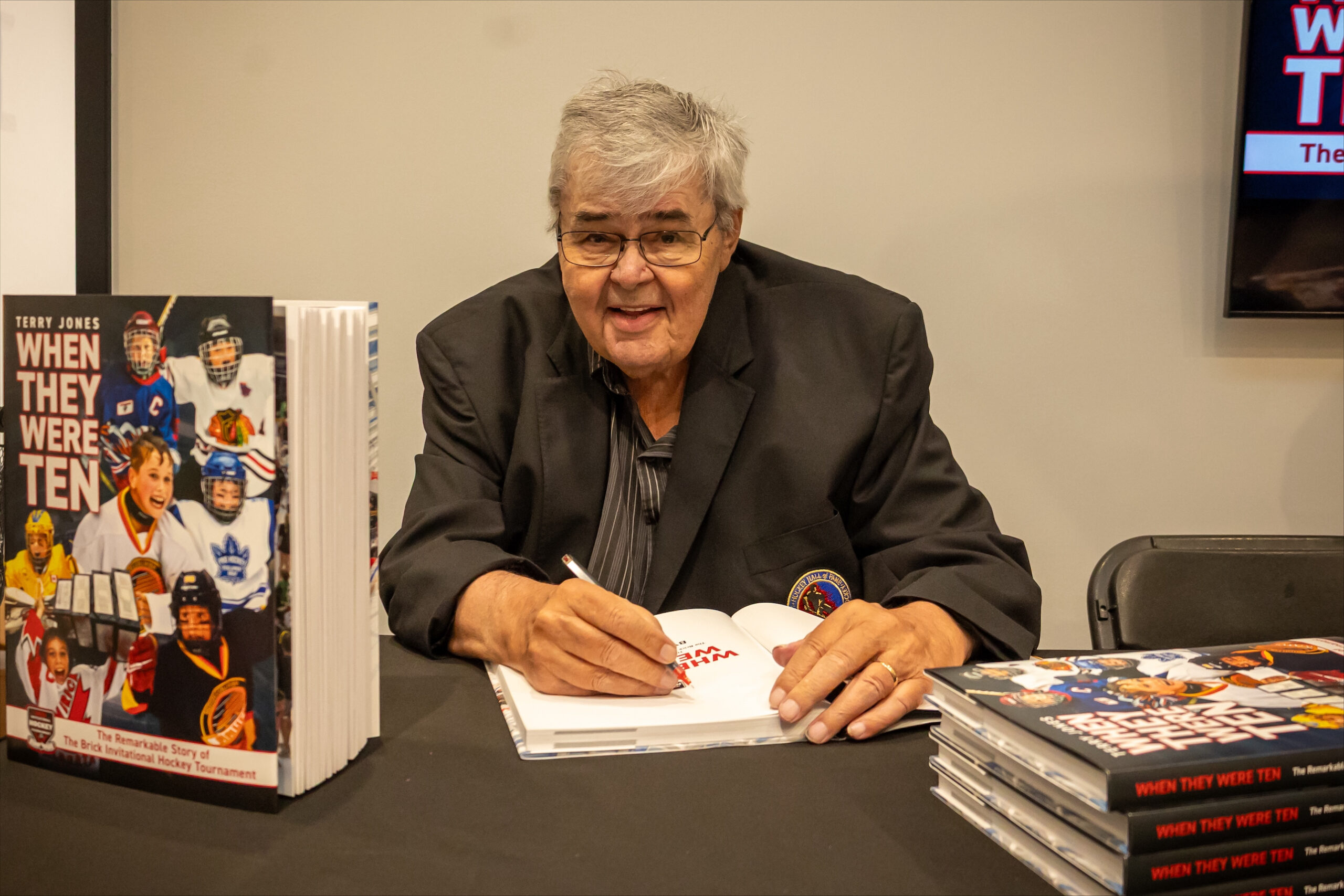 New Book Celebrates the Remarkable Legacy of The Brick Invitational Hockey Tournament Author Terry Jones at When They Were Ten book release