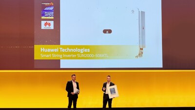 Biến tần chuỗi thông minh 506 kW của Huawei giành giải Smarter E AWARD tại Intersolar Europe 2026 (PRNewsfoto/Huawei Digital Power)
