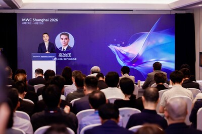 George Gao, President of Huawei Cloud Core Network Product Line, delivering a keynote speech (PRNewsfoto/Huawei)