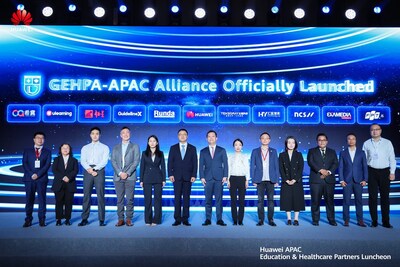 The launch ceremony of Huawei GEHPA-APAC Alliance (PRNewsfoto/Huawei) The launch ceremony of Huawei GEHPA-APAC Alliance (PRNewsfoto/Huawei)