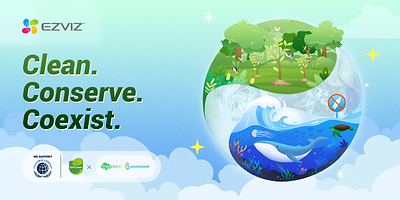 EZVIZ launches a Green Advocacy Week to kick off its upgraded joint project in the new collaborative year with Treedom and Plastic Bank.