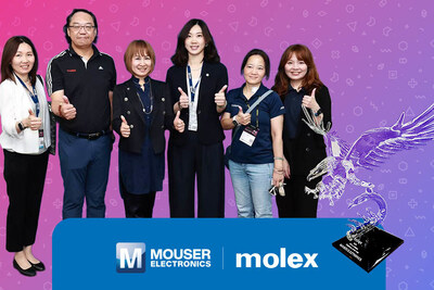 Mouser Nhận Giải Thưởng Nhà Phân Phối Qua Danh Mục Điện Tử Của Năm Khu Vực Châu Á – Thái Bình Dương Từ Molex Năm Thứ Tám Liên Tiếp Mouser Receives Molex’s APAC e-Catalogue Distributor of the Year Award for Eighth Consecutive Year