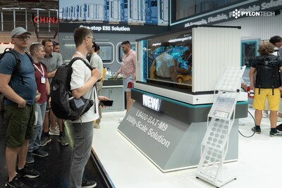 Pylontech unveils 6.4MWh Utility-scale ESS (PRNewsfoto/Pylontech)