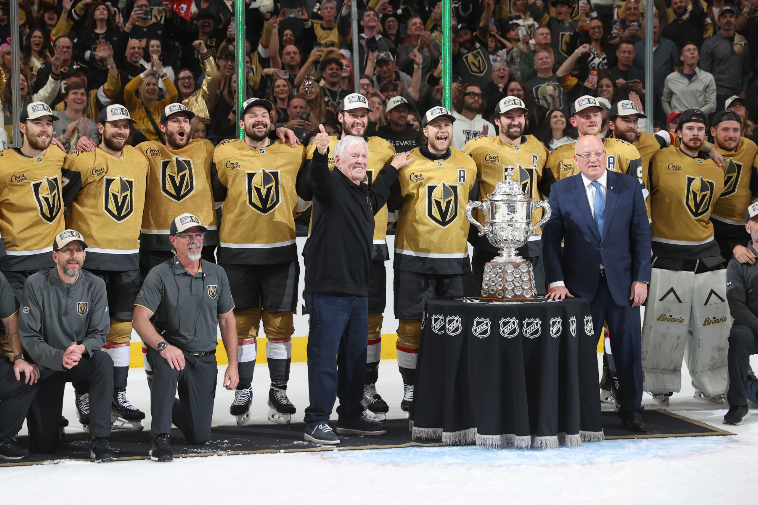 Bill Foley with Las Vegas Golden Knights