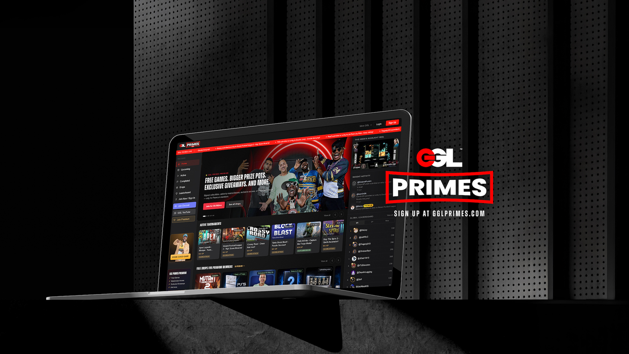 The Global Gaming League Launches GGL Primes Global gaming league esports online gaming platform entertainment