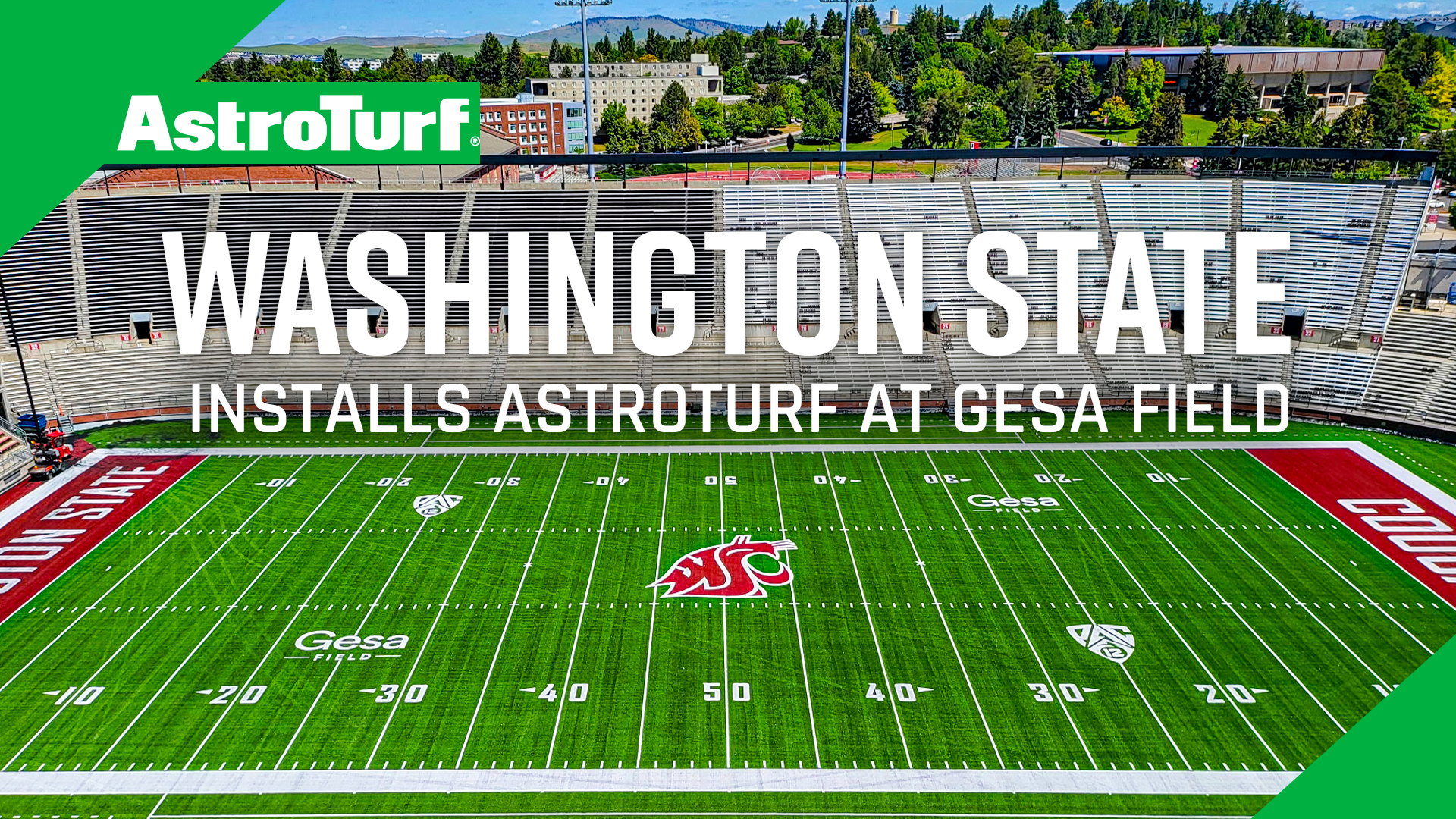 Washington State Football Resurfaces GESA Field with AstroTurf®, Expanding Campus-Wide Adoption Ahead of 2026 Season Washington State GESA Field AstroTurf