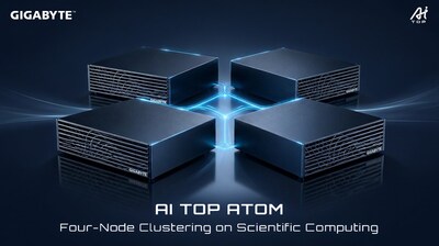 GIGABYTE trình diễn cụm Four Node AI TOP ATOM trong tính toán khoa học GIGABYTE trình diễn cụm Four Node AI TOP ATOM trong tính toán khoa học