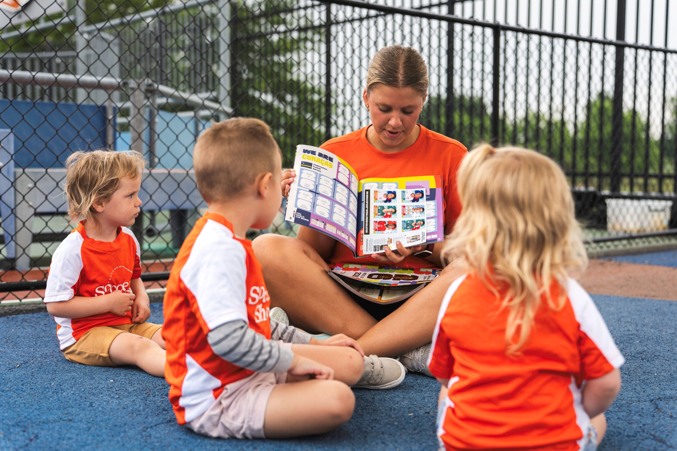 Soccer Shots Instructor Leads Global Goals Session at Learning Care's U-GRO Learning Centre in Hershey, Pa.