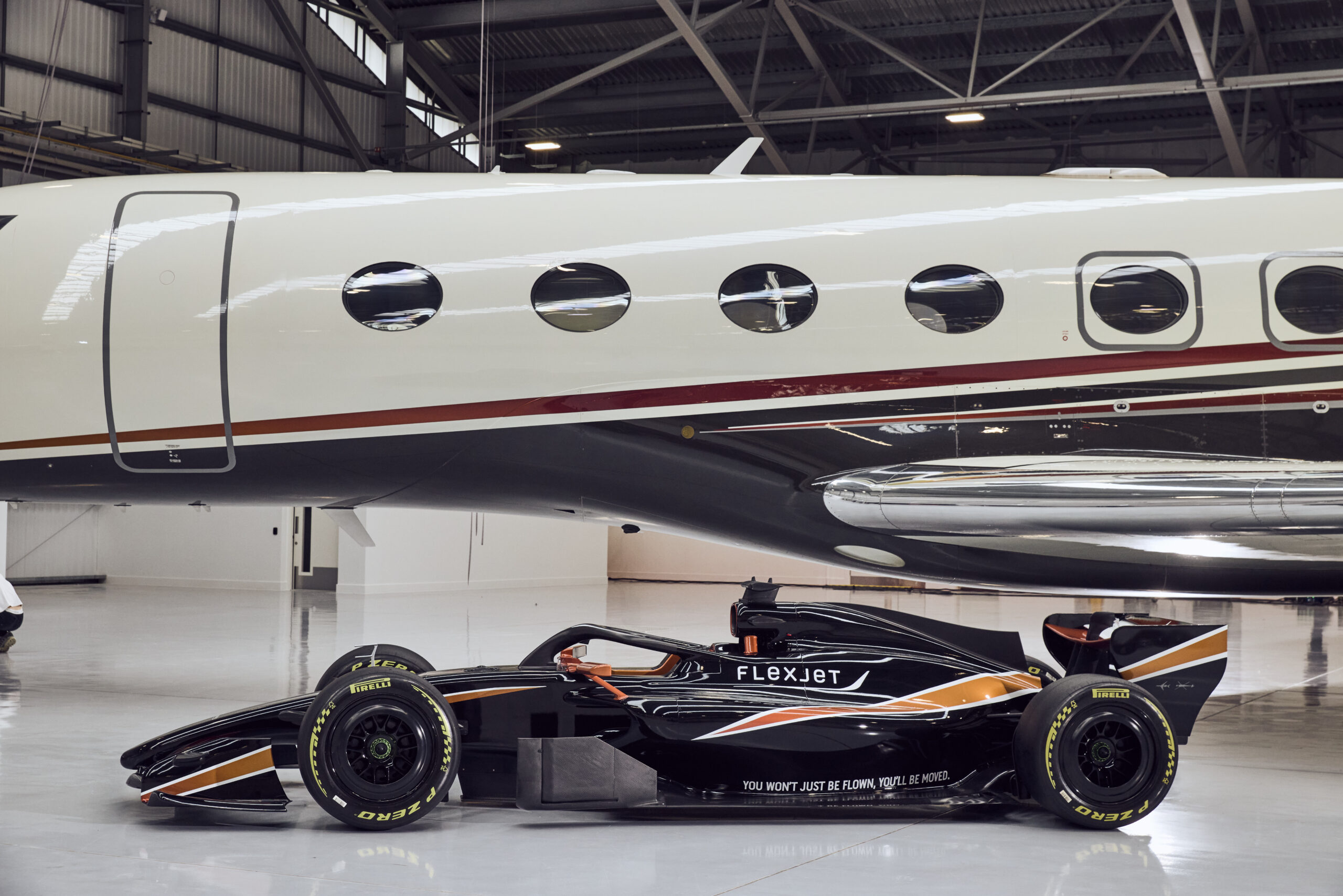 FLEXJET DEBUTS CUSTOM FORMULA 1® CAR AT THE QUAIL, A MOTORSPORTS GATHERING, ILLUSTRATING THE PARTNERSHIP’S RUNWAY AND RACEWAY SYNERGY The racecar will be the main attraction in the Flexjet VIP Lounge at The Quail, A Motorsports Gathering to highlight the multi-year partnership with Formula 1® as the Official Private Aviation Supplier.