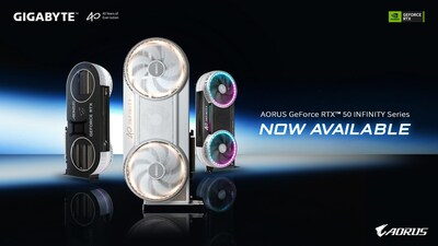 GIGABYTE công bố mở bán dòng card đồ họa AORUS GeForce RTX™ 50 INFINITY Series GIGABYTE công bố mở bán dòng card đồ họa AORUS GeForce RTX™ 50 INFINITY Series