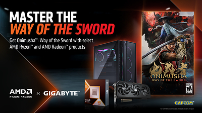 GIGABYTE hợp tác với AMD mang game "bom tấn" Onimusha: Way of the Sword đến với game thủ GIGABYTE hợp tác với AMD mang game "bom tấn" Onimusha: Way of the Sword đến với game thủ