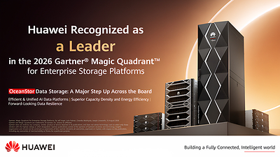 Huawei được công nhận là Leader trong Gartner® Magic Quadrant™ 2026 dành cho các nền tảng lưu trữ doanh nghiệp Huawei được công nhận là Leader trong Gartner® Magic Quadrant™ 2026 dành cho các nền tảng lưu trữ doanh nghiệp