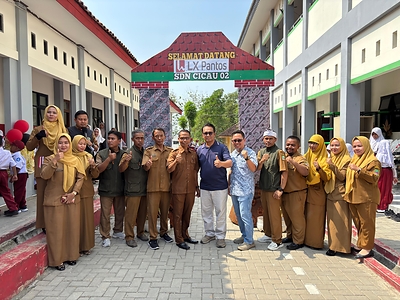 LX Pantos Indonesia tăng cường cam kết CSR thông qua các sáng kiến cải tạo hạ tầng vì cộng đồng Opening ceremony for the SDN Cicau 02 renovation project in Bekasi, Indonesia