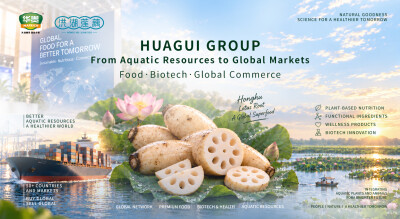 Thương hiệu Ngó sen Hồng Hồ của Huagui Group được định giá hơn 25,8 tỷ nhân dân tệ và có mặt tại hơn 50 thị trường trên thế giới