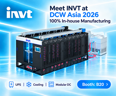 INVT giới thiệu các giải pháp nguồn điện và làm mát bằng chất lỏng phục vụ hiện đại hóa trung tâm dữ liệu tại Data Centre World Asia 2026 INVT giới thiệu các giải pháp nguồn điện và làm mát bằng chất lỏng phục vụ hiện đại hóa trung tâm dữ liệu tại Data Centre World Asia 2026