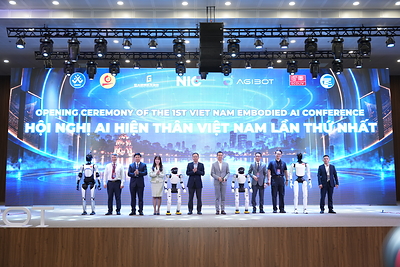 AGIBOT hợp tác với Trung tâm Đổi mới sáng tạo Quốc gia (NIC) Việt Nam thúc đẩy ngành AI hiện thân và hệ sinh thái nhân lực Summit Opening Photo