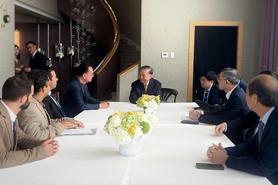 Dự Án Tapestry Tạo Đà Bứt Phá cho AI Chủ Quyền Trong Tuần Lễ Đại Hội Đồng Liên Hợp Quốc Project Tapestry leadership meets with Vietnam's President and General Secretary, senior government ministers, and Vietnam’s US ambassador.