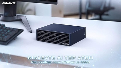 GIGABYTE AI TOP ATOM phiên bản bộ nhớ hợp nhất 64GB mở rộng khả năng phát triển AI trên máy tính để bàn Được cung cấp từ ngày 23 tháng 10, cấu hình mới sử dụng nền tảng NVIDIA DGX Spark, đáp ứng đa dạng nhu cầu phát triển AI tại chỗ