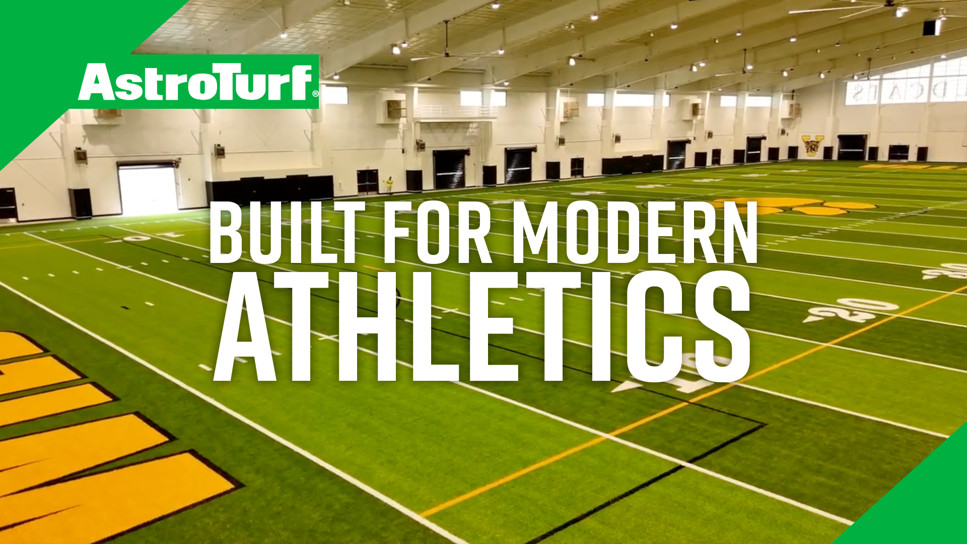 AstroTurf® Helps High School Programs Build for the Modern Athletics The Valdosta Football indoor facility one of the many done by AstroTurf